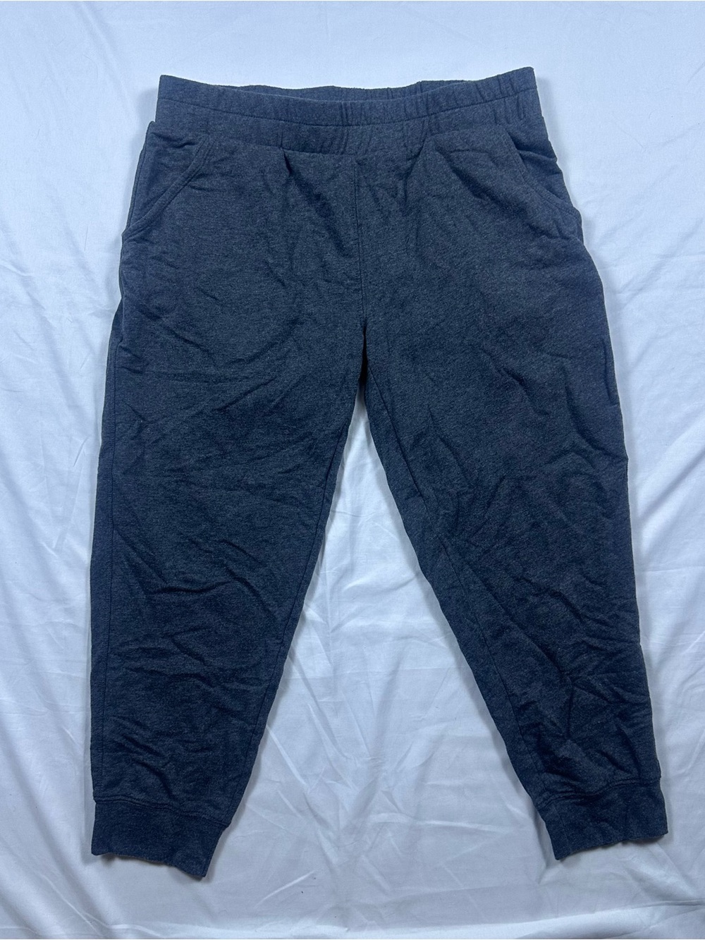 Christopher & Banks Petite Dark Gray Relaxed Fit Sweatpants Women's P/M
